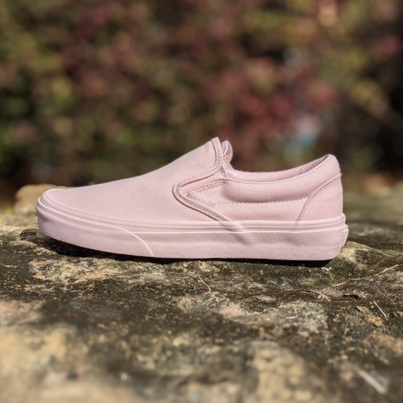 blushing slip on vans